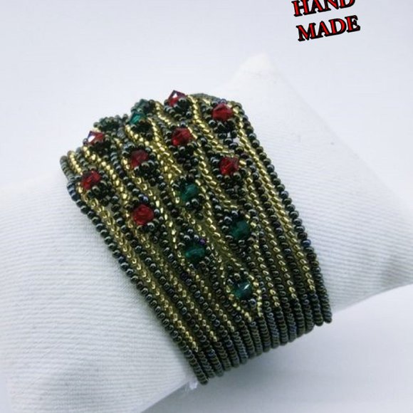 Indian Style Straw Bracelet Hand Made. - Picture 2 of 4